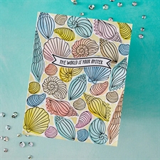 Hero Arts Letterpress & Foil Plate - Scattered Shells