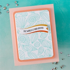 Hero Arts Letterpress & Foil Plate - Scattered Shells