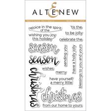 Altenew Clear Stamp Set - Halftone Holidays