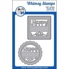 Whimsy Stamps DIE - Happy Sayings Frame
