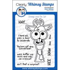 Whimsy Stamps Clear Stamp & Die Combo - Hee Haw