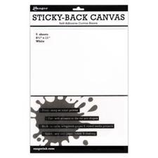 Sticky Back Canvas - White Gesso (letter-size)
