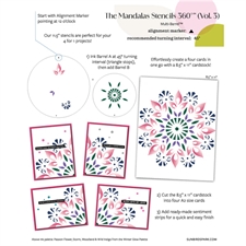 Sunbird Spark Stencils 360°™ - Stencil 11.5" / The Mandalas Vol. 3