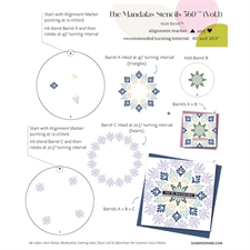 Sunbird Spark Stencils 360°™ - Stencil 8" / The Mandalas Vol. 1