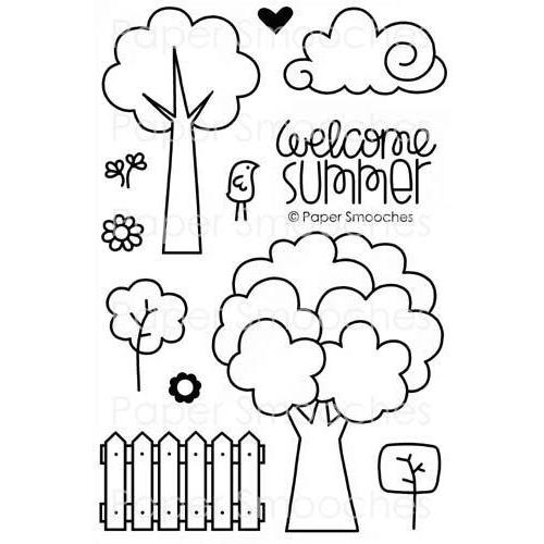 Paper Smooches Clear Stamp Set - Summer Groves