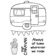 Clear Singles Stamp - Caravan (campingvogn)