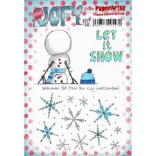 PaperArtsy A5 Cling Stamp - JOFY No. 48 (Snowman)