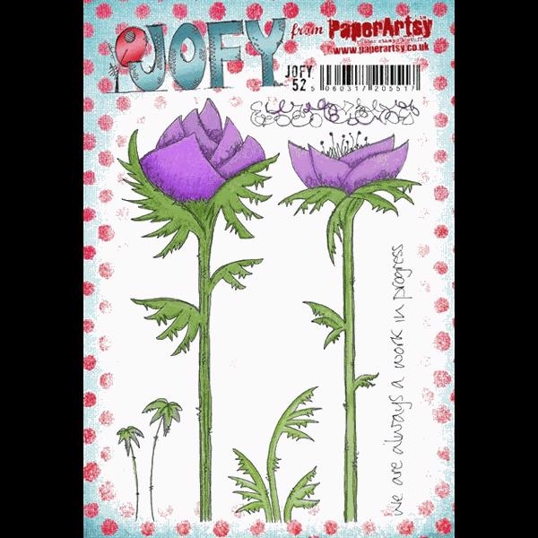 PaperArtsy A5 Cling Stamp - JOFY No. 52 (Flowers)
