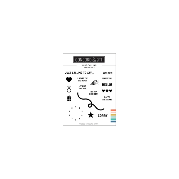 Concord & 9th Stamp Set - Just Calling