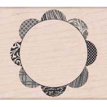 Wood Stamp - Background Scallop Circle