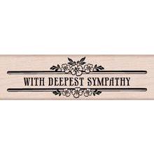 Wood Stamp - Deepest Sympathy