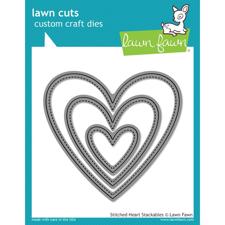 Lawn Cuts - Stitched Hearts Stackables - DIES