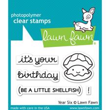 Lawn Fawn Clear Stamps - Year Six / Shellfish