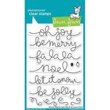 Lawn Fawn Clear Stamps - Winter Big Scripty Words