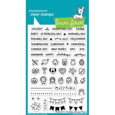 Lawn Fawn Clear Stamps - Plan on It / Holidays
