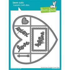 Lawn Cuts - Stitched Heart Envelope - DIES