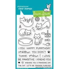 Lawn Fawn Clear Stamps - Meow You Doin