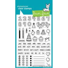 Lawn Fawn Clear Stamps - Plan on it: Birthday