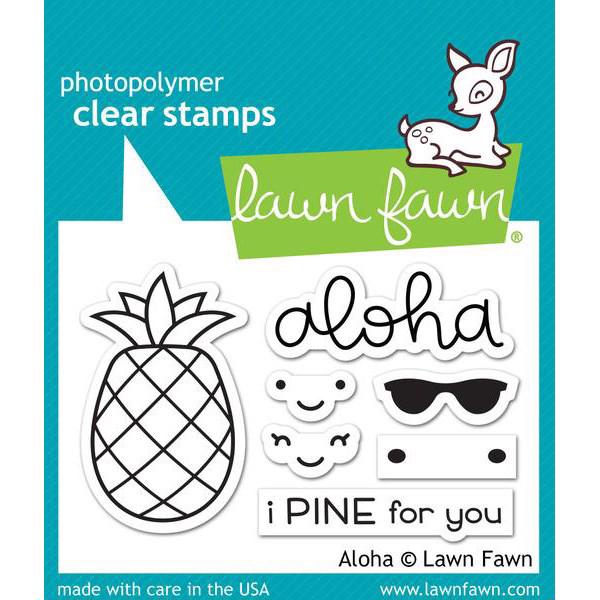 Lawn Fawn Clear Stamps - Aloha (ananas)