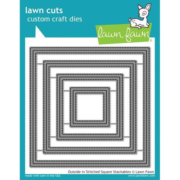 Lawn Cuts - Outside In Stitched Square Stackables (DIES)