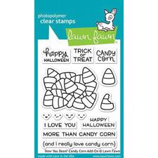 Lawn Fawn Clear Stamps - How You Bean? Candy Corn Add-On