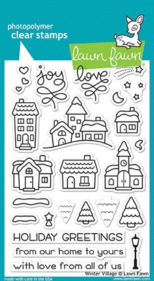 Lawn Fawn Clear Stamps - Winter Village