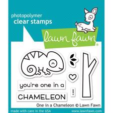 Lawn Fawn Clear Stamps - One in a Chameleoon