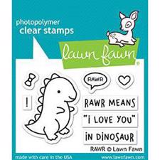 Lawn Fawn Clear Stamps - RAWR