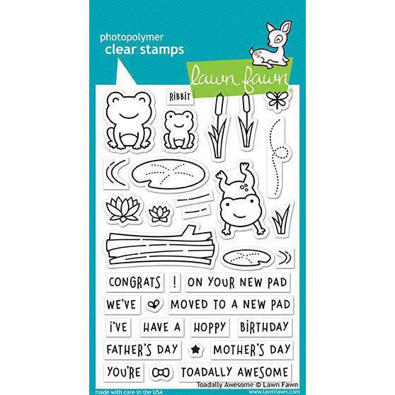 Lawn Fawn Clear Stamps - Toadally Awesome