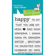 Lawn Fawn Clear Stamps - Happy_Happy_Happy ADD-ON