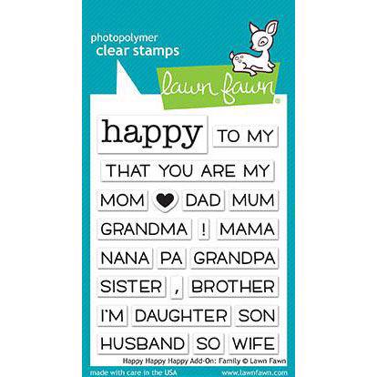 Lawn Fawn Clear Stamps - Happy_Happy_Happy ADD-ON