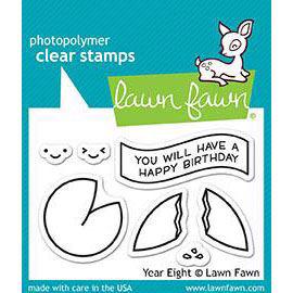 Lawn Fawn Clear Stamps - Year Eight (Fortune Cookie)