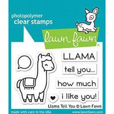 Lawn Fawn Clear Stamp - Llama Tell You