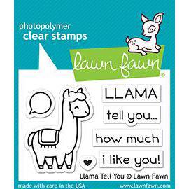 Lawn Fawn Clear Stamp - Llama Tell You