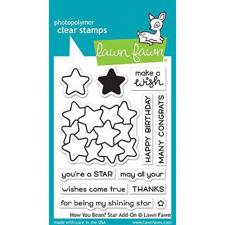 Lawn Fawn Clear Stamps - How You Bean? Stars Add-On