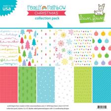 Lawn Fawn Collection Pack 12x12" - Really Rainbow CHRISTMAS
