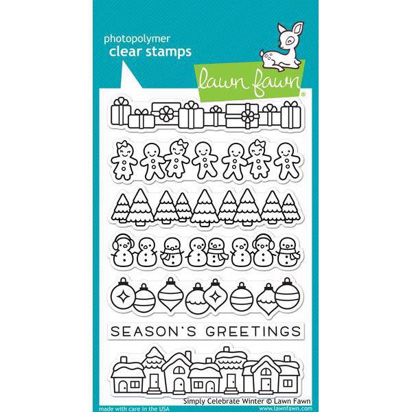 Lawn Fawn Clear Stamps - Simply Celebrate Winter