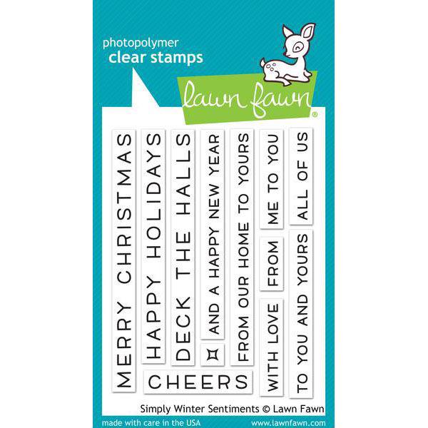 Lawn Fawn Clear Stamps - Simply Winter Sentiments