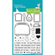 Lawn Fawn Clear Stamps - Let's Toast