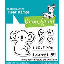 Lawn Fawn Clear Stamps - I Love You(calyptus)