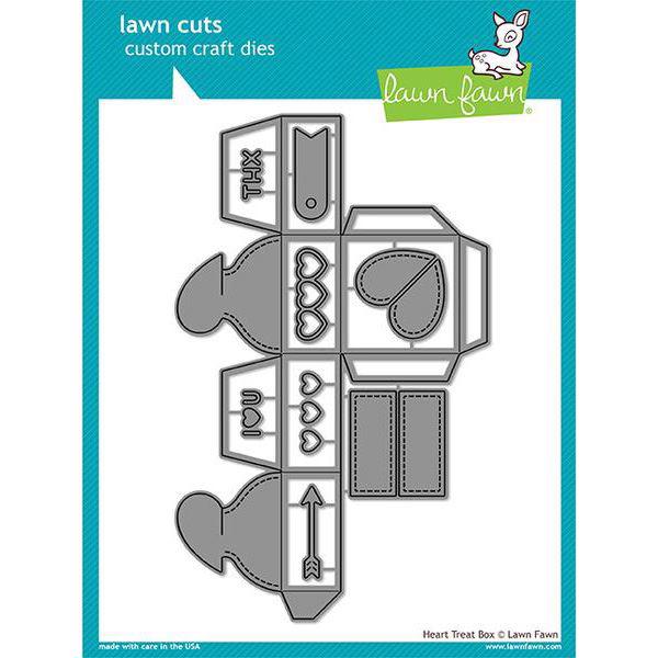 Lawn Cuts - Heart Treat Box - DIES