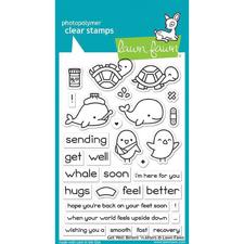 Lawn Fawn Clear Stamps - Get Well Before 'n Afters
