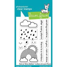 Lawn Fawn Clear Stamp - Rain or Shine Before 'n Afters