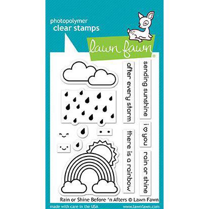 Lawn Fawn Clear Stamp - Rain or Shine Before \'n Afters