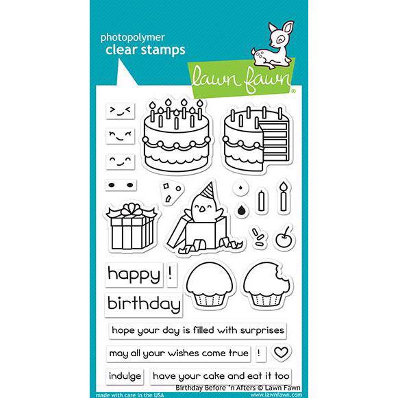 Lawn Fawn Clear Stamp - Birthday Before \'n Afters