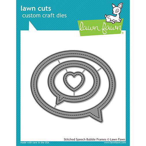 Lawn Cuts - Stitched Speech Bubble Frame - DIES