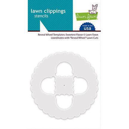 Lawn Fawn Clipping Stencils - Reveal Wheel / Sweetest Flavor