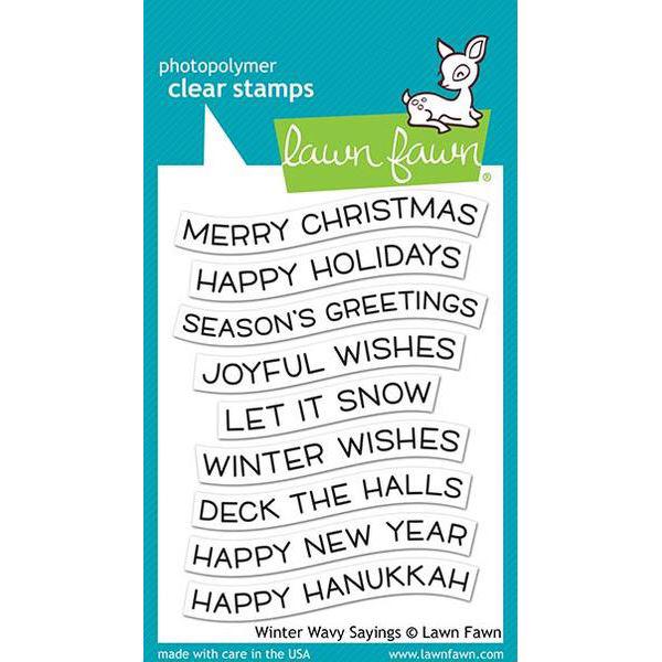 Lawn Fawn Clear Stamp - Winter Wavy Sayings