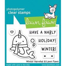 Lawn Fawn Clear Stamp - Winter Narwhal