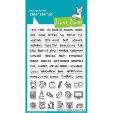 Lawn Fawn Clear Stamp - Plan on It: School